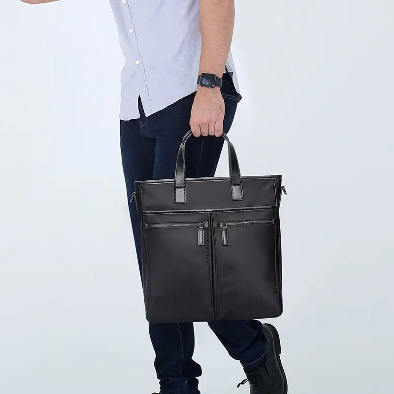 Business Handtasche Herren große Kapazität Nylon Schulter Umhängetasche einfache Computer Aktentasche Tasche bo