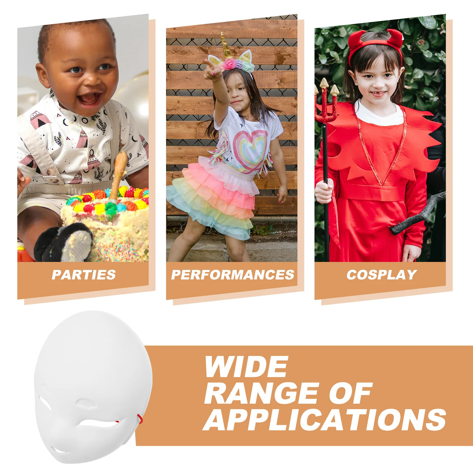 

DIY Blank Fox Mask PVC Paintable Cosplay Halloween Party Masquerade Accessories Craft Blanks Paintable PVC Masks