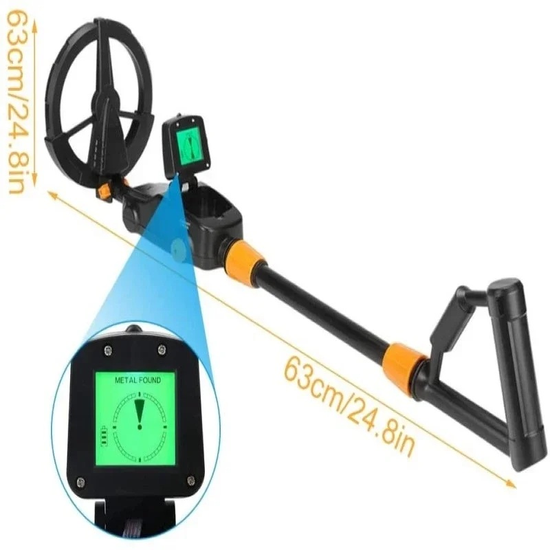 high sensitivity Lightweight Children Metal detector MD-1008A,Kid's Treasure Hunting Waterproof Search Coil LCD Detection