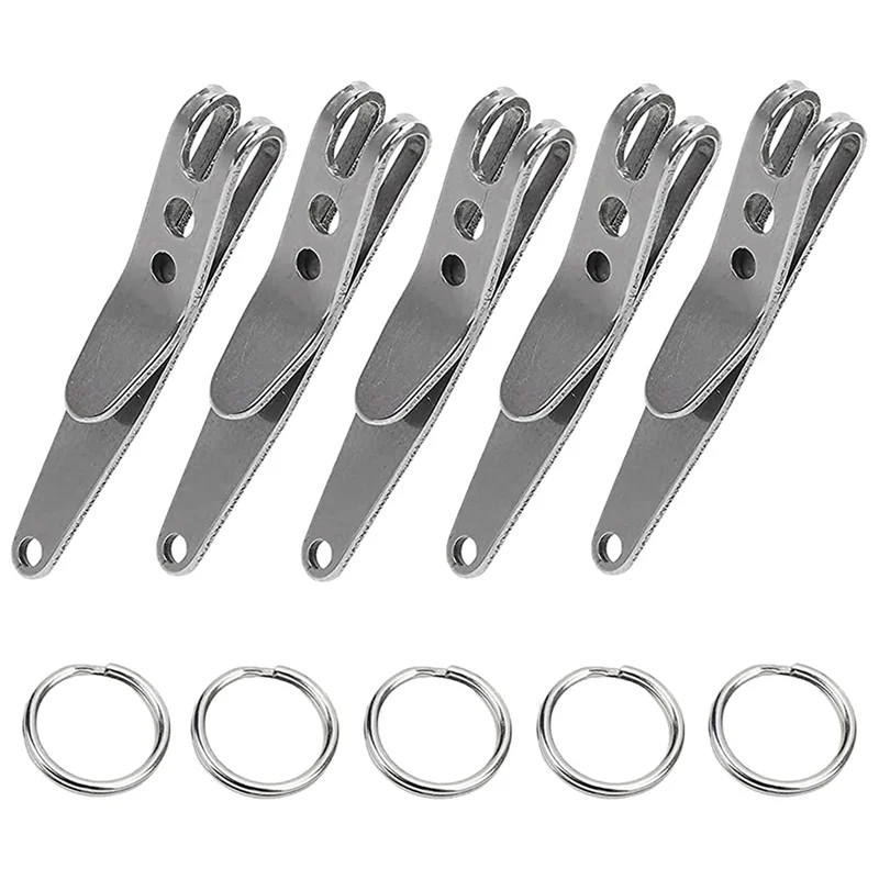 

【Best Selling】25X Multi-Purpose Clip Keychains Suspension Clip Tool With Carabiner Perfect For Hanging EDC Tools, Flashlights Et