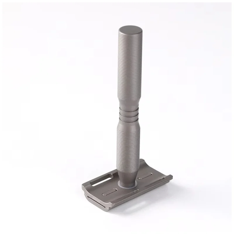 YAQI Beard Shaver Safety Razor 2026 Ghost Titanium Light Weight 0.70mm Blade Gap Lightweight Durability Provide Shave With