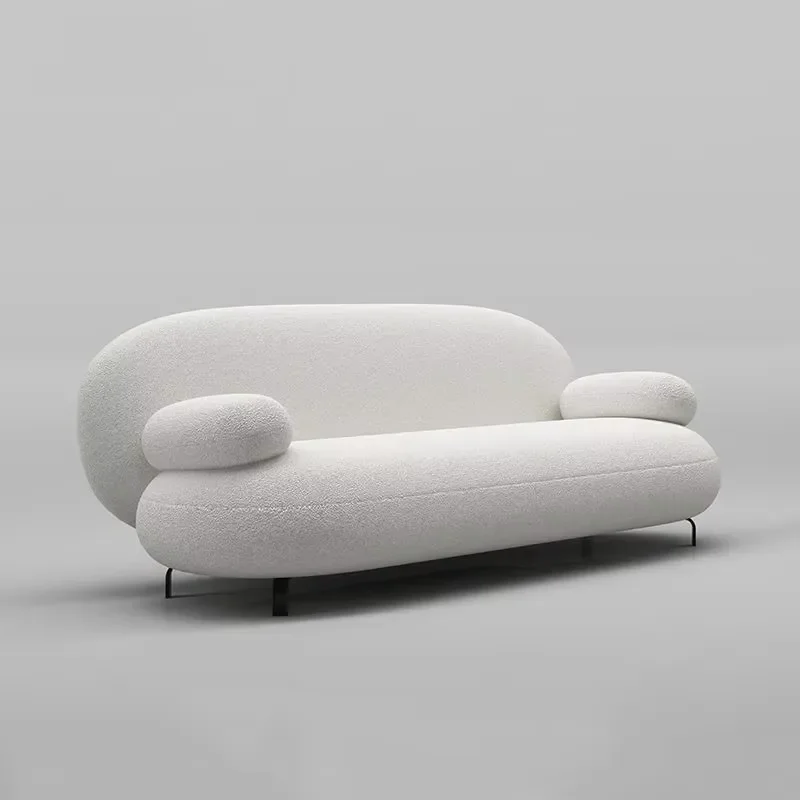 Nordic wabi sabi modern simple single seat velvet combination sofa set durable and comfortable L-shaped wooden legs 5 years