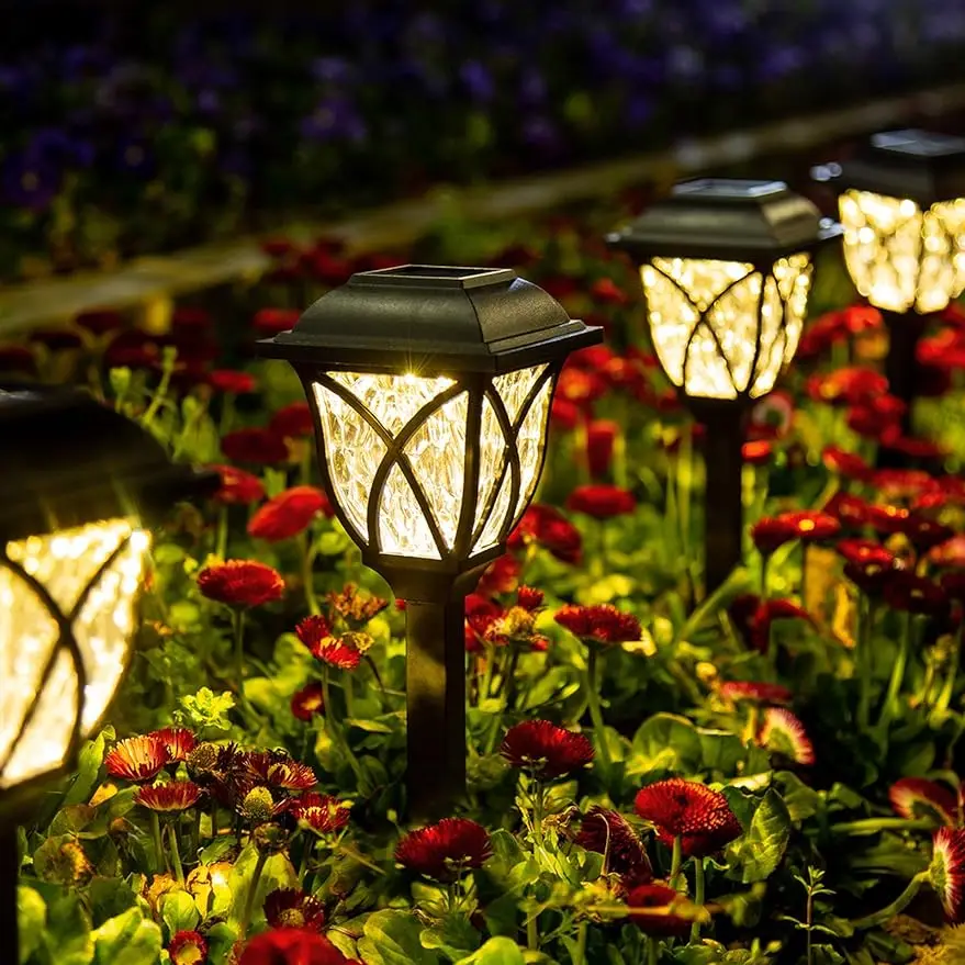 

Outdoor Solar Lights, 8 Pack LED Solar Garden Lights, Decorative Solar Lights for Outside, Yard, Patio, Landscape, Walk