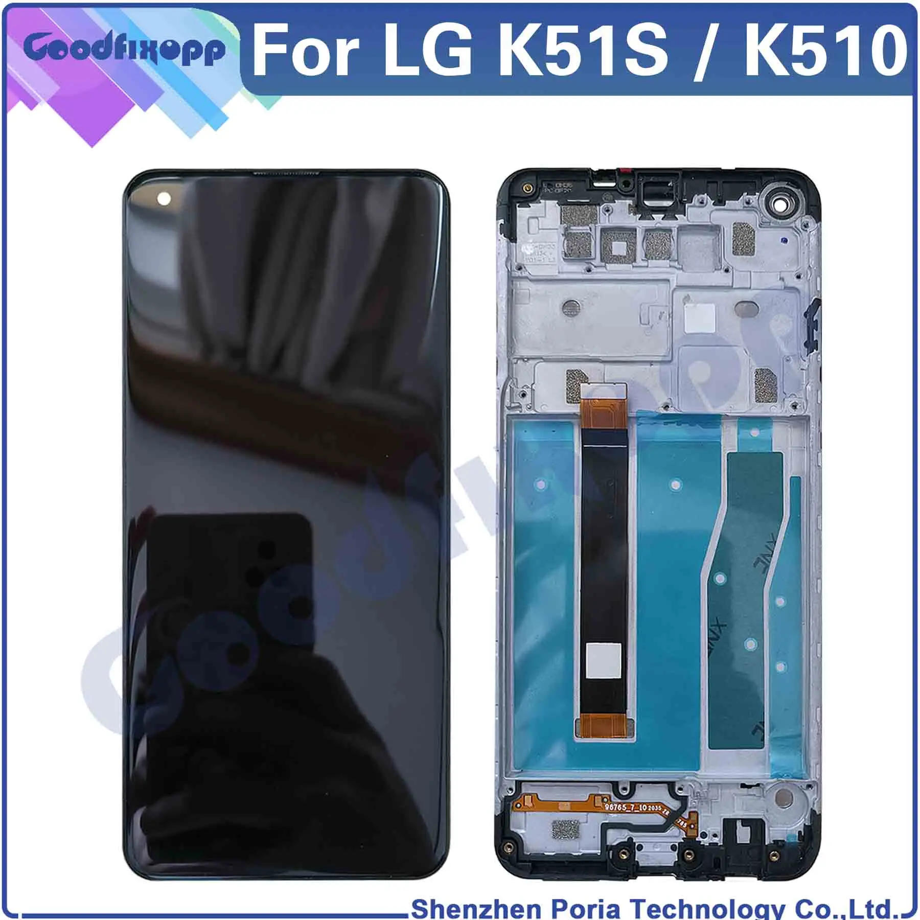 For LG K51S LM-K510 K510 LCD Display Touch Screen Digitizer Assembly Repair Parts Replacement