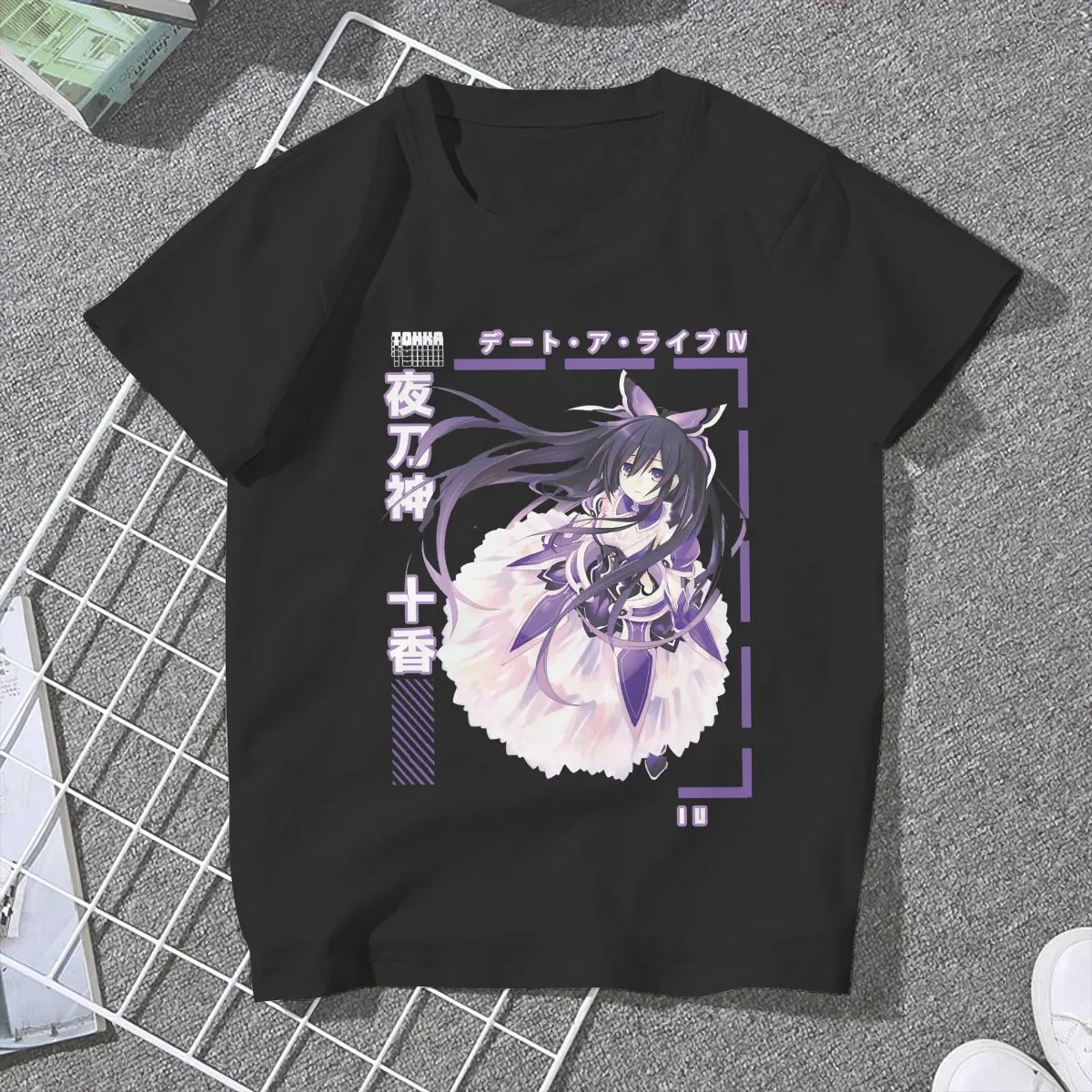 Tohka Classic Female Shirts Date A Live Shido Itsuka Manga Large Vintage Women Top Harajuku Casual Feminine Blusas