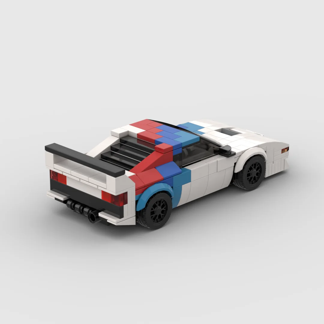 MOC The first generation M1 racing sports car Vehicle Speed Champion Racer Building Blocks Brick Creative Garage Toys for Boys