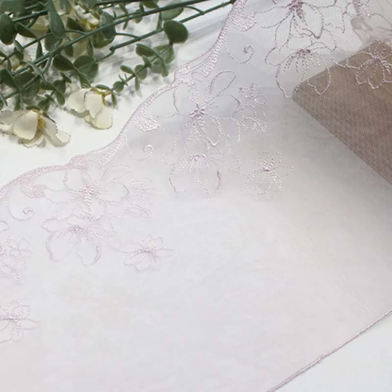 

30 ярдов вышивка светло-фиолетовая кружевная бейка DIY нижнее белье швейные аксессуары ремесленные кружевные ткани для работы с бюстгальтером иглами