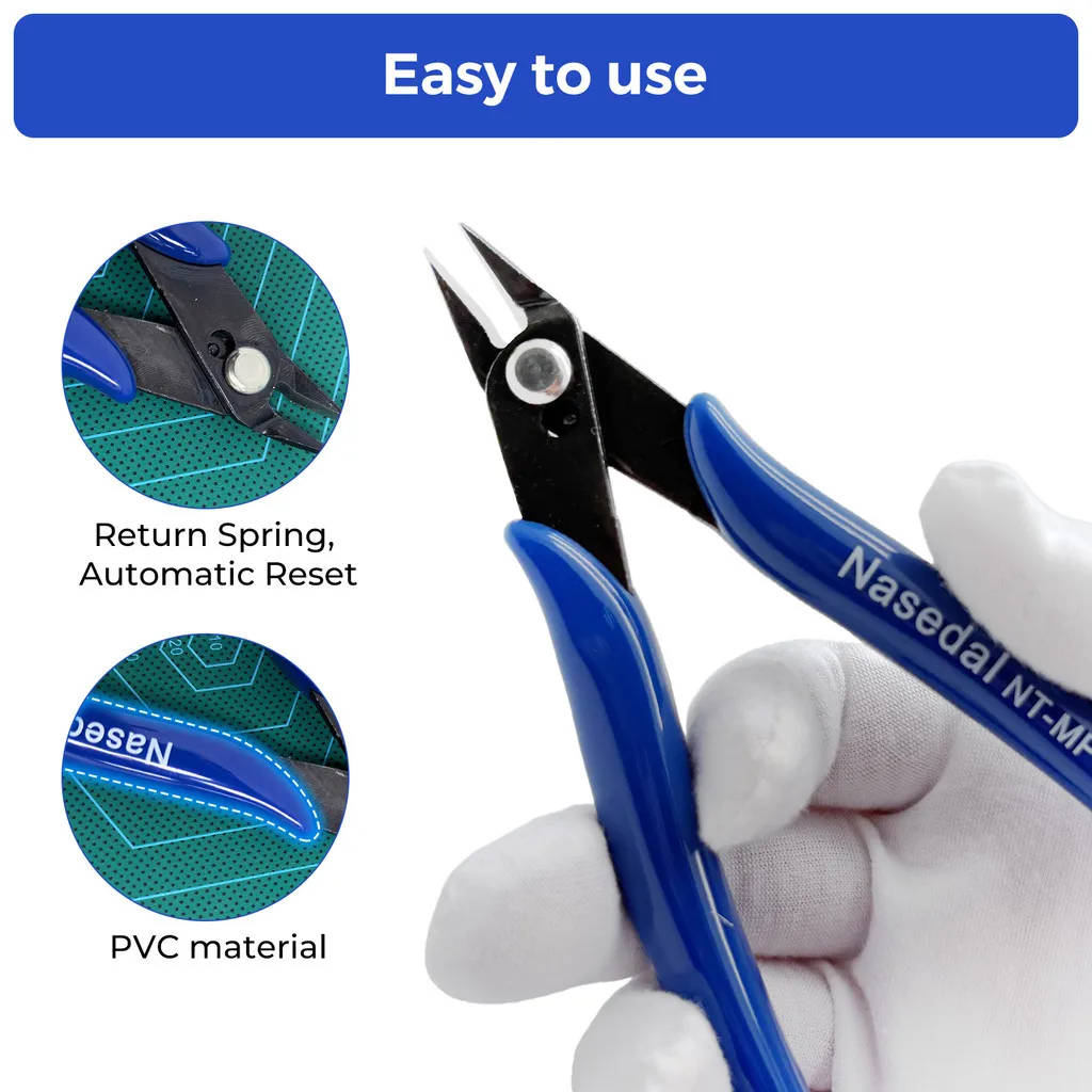 Nasedal Universal Hohe Manganstahl Diagonal Zangen Elektrische Draht Kabel Schneider Flush Nipper Side Snips Hand DIY Werkzeuge