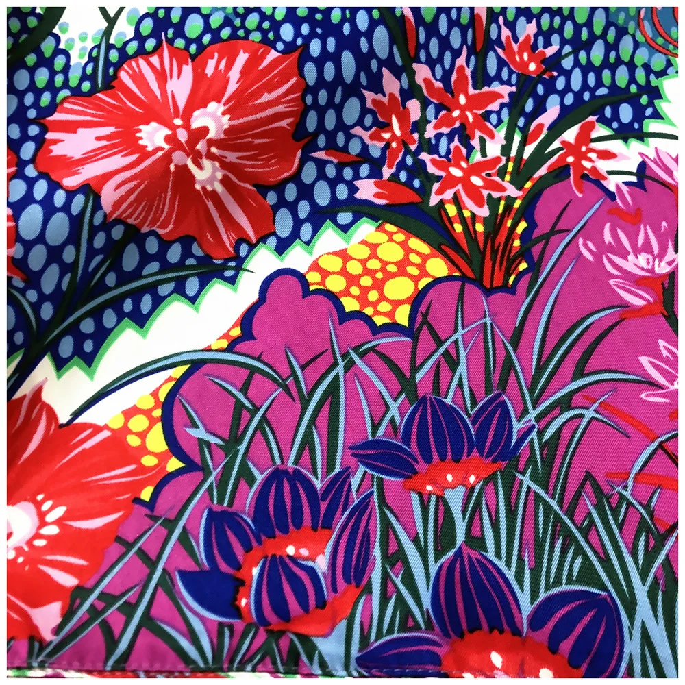 

Secret Garden Plant Jungle Scarf 130cm Four Seasons Women Shawl Headscarf Travel Decoration Present Wholesale