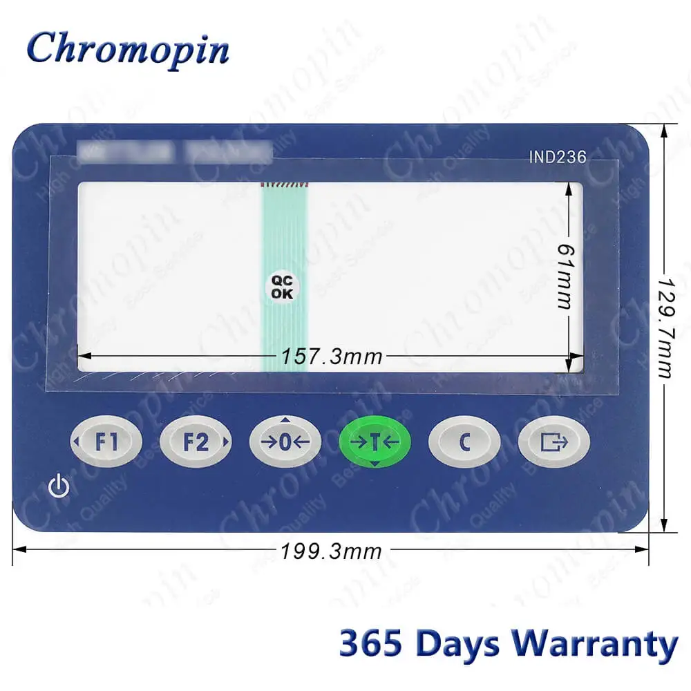 Interruptor de teclado de membrana para teclado de botón de membrana IND236 IND 236 IND-236