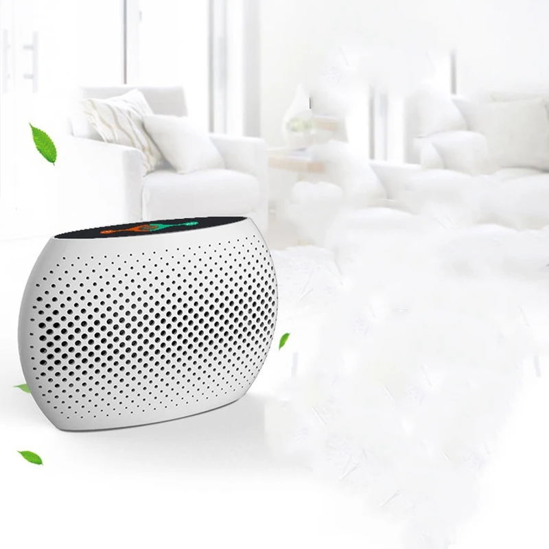 Mini désaquarelleur d'air aste sans fil, sécheur d'air renouvelable, absorbant l'humidité, pratique, prise UE, blanc