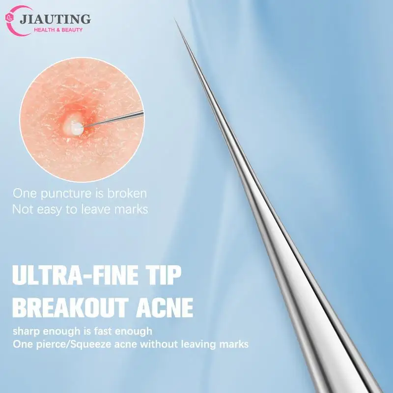Aghi per la rimozione dei punti neri del brufolo del punto nero per la spremitura del cucchiaio dello strumento dell'acne per la pulizia del viso estrattore dell'orecchio detergente per pori cura della pelle
