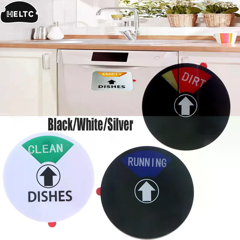 

1PCS Acrylic Sign Dishwasher Clean Magnet Dirty Indicator Washer Dish Kitchen Stickers Necessities Cleaning Dishes Machine