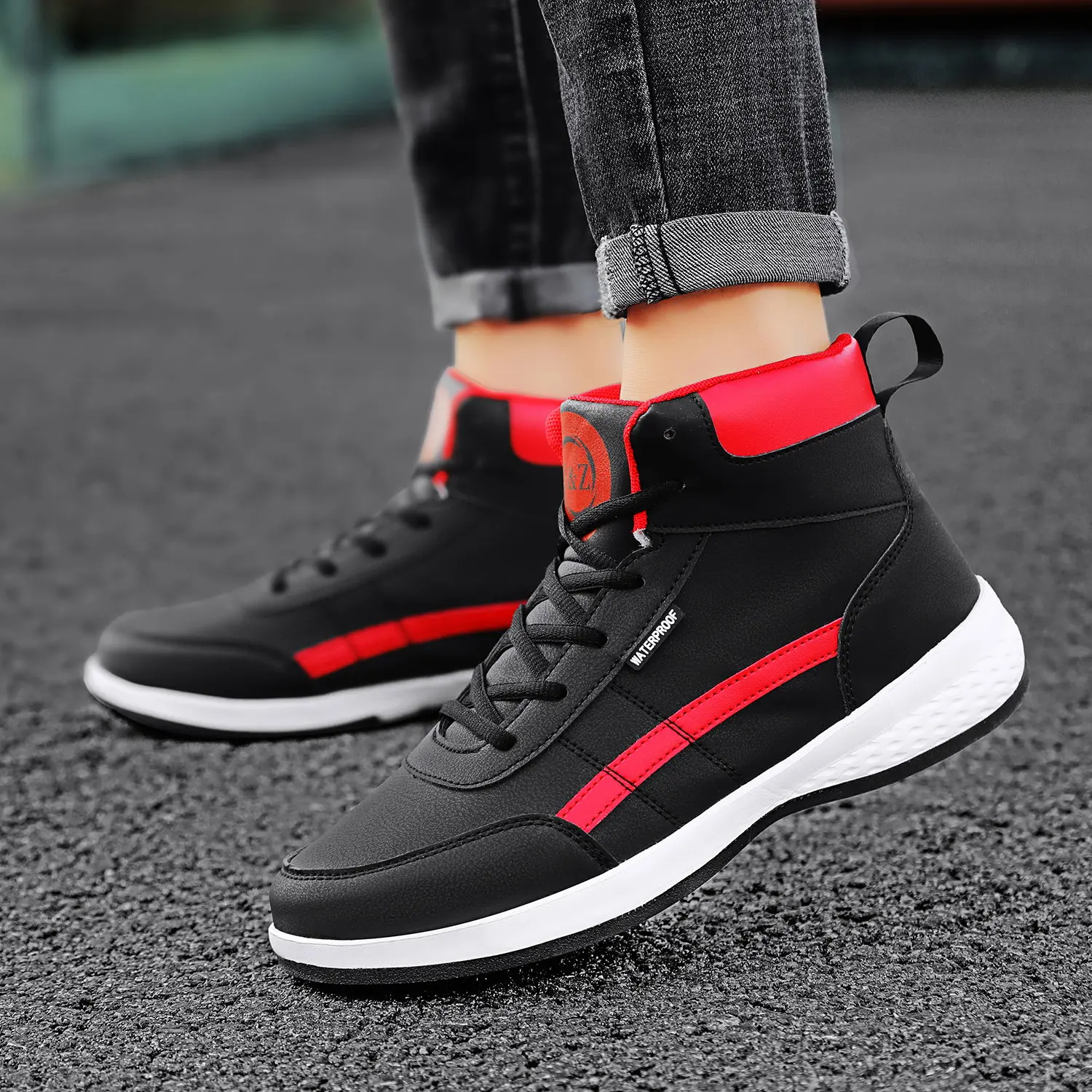 Pu Leather Men Shoes Sneakers  - Men'S Shoes Business Casual review and price