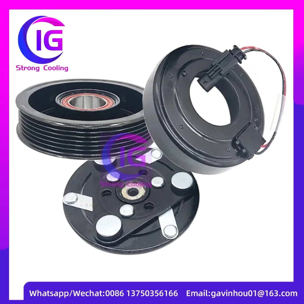 6PK 22827736 AC Compressor Electromagnetic Magnet Clutch kits for VAUXHALL OPEL INSIGNIA 2.0 22913889 13314473 22861236 22827736