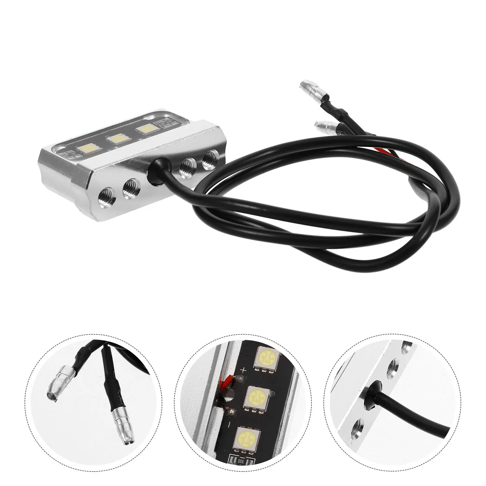 

LED License Plate Light Aluminum Alloy Durable Motorcycle Bright Car Taillight Truck Trailer Rv Light License Plate Lights