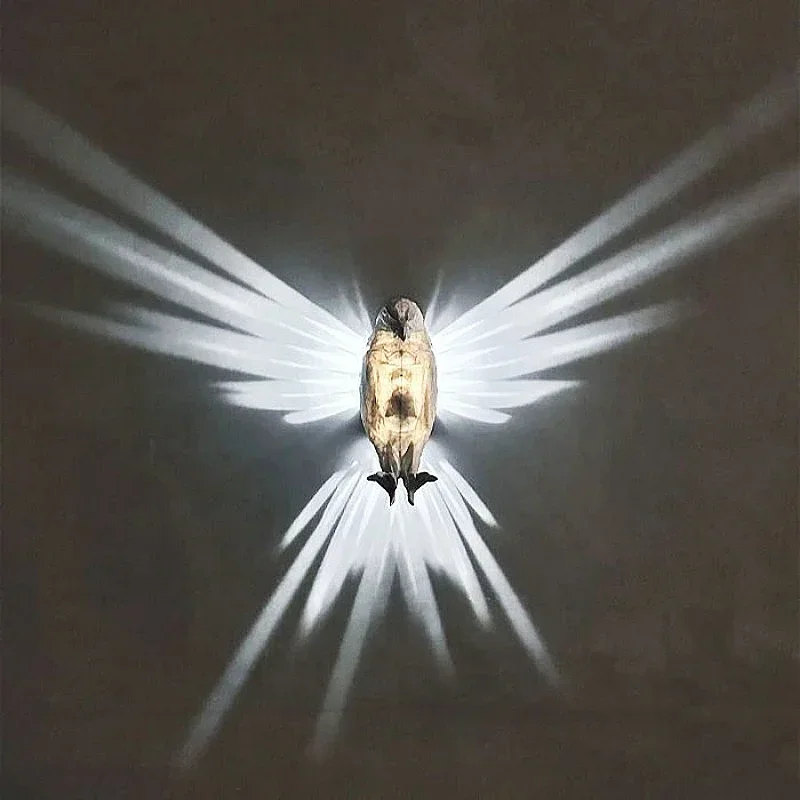 

3D Wall Light Owl Eagle Lion LED Wall Lights Animal Sconces Home Decoration Wall Lamp Living Room Bedroom Stairs Lighting