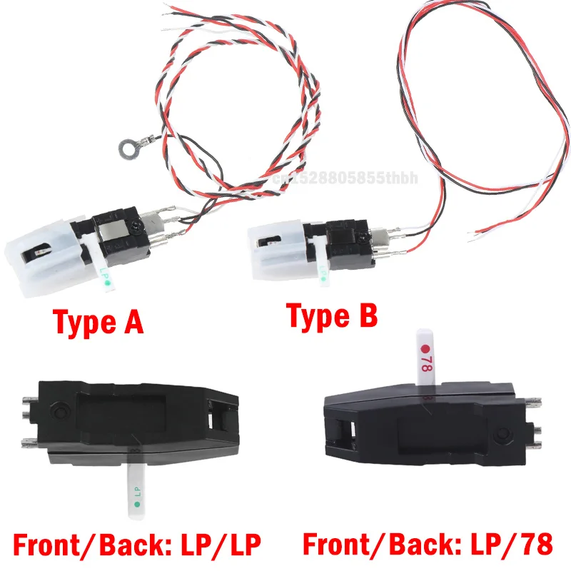 200-300mV Output Double Turntable Needles High Output Pickup Head Needles for Lp Vinyl Player Record Repair Props