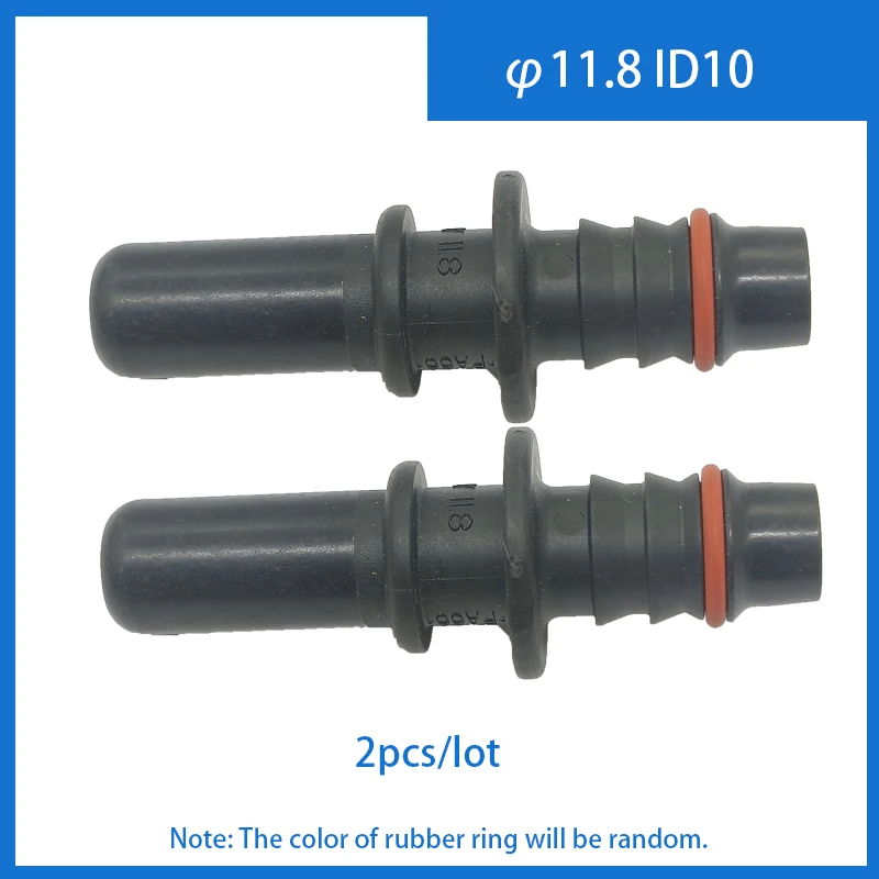 2pcs x 11.8 ID10 Male Auto Car Fuel Line Hose Quick Release Connector Carburetor Part