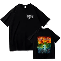 Lamb of God and Mastodonmusic T-shirts Ashes of Leviathan Tour Graphic Print Tops High Quality Cotton Tshirts Unisex Loose Tees