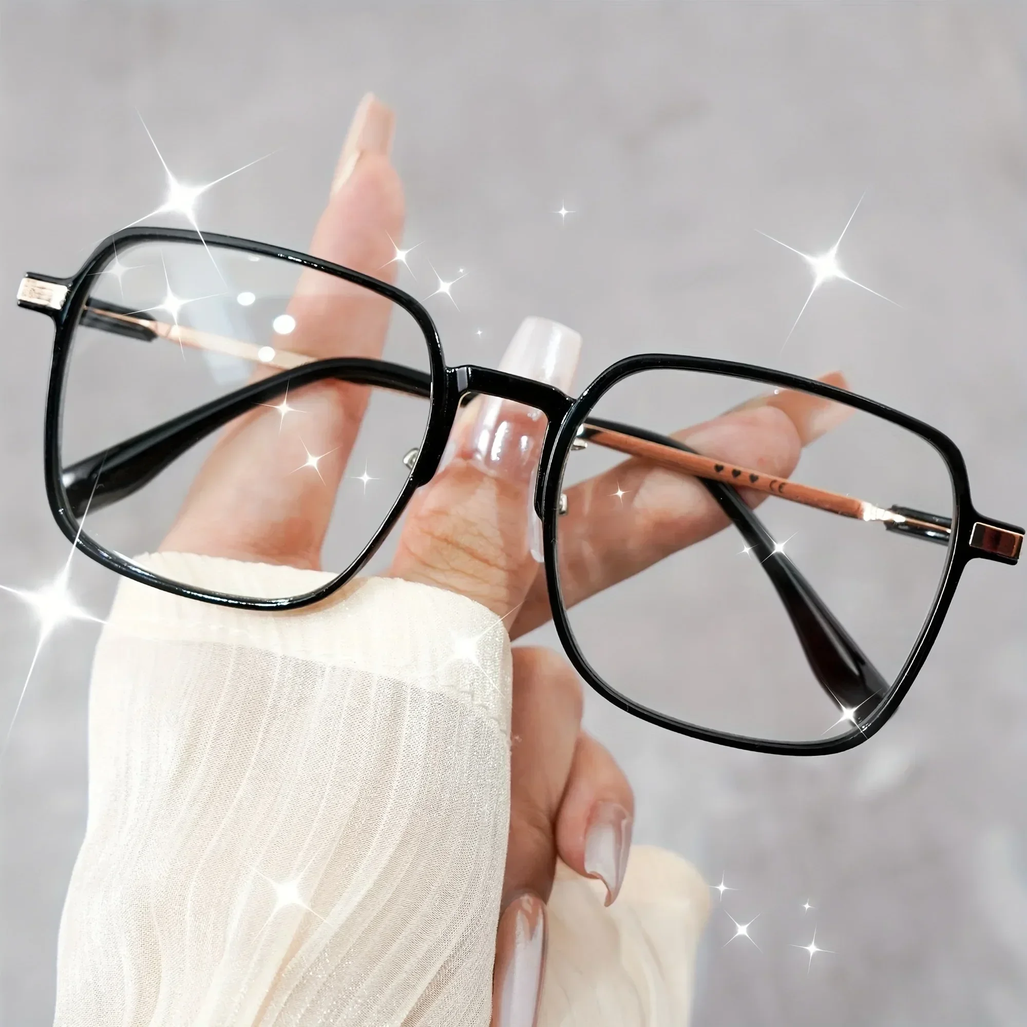 2 個のスタイリッシュな大型フレーム老眼鏡、男性と女性用 - ファッショナブルなコンピューター光学眼鏡、度数 1.0 ～ +4.0