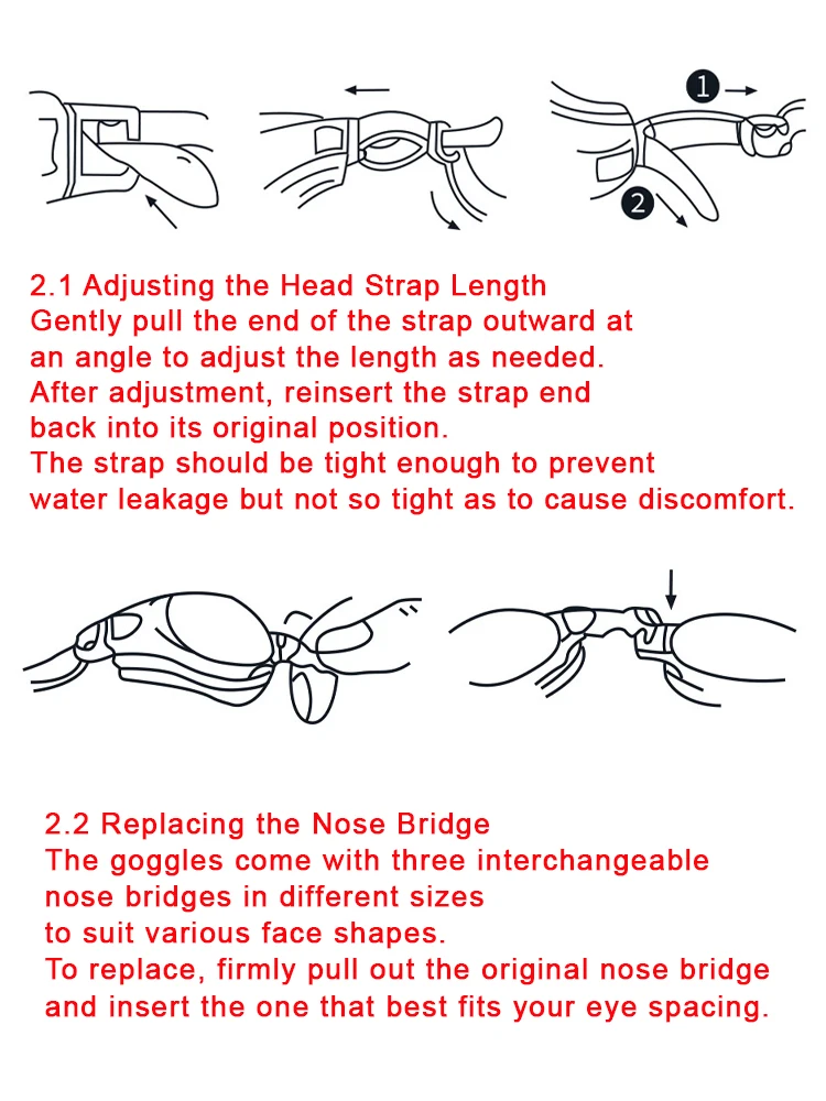 JSJM المهنية الكبار مكافحة الضباب نظارات السباحة الرجال النساء مع HD واسعة الزاوية عدسة مقاوم للماء قابل للتعديل سيليكون نظارات السباحة #5