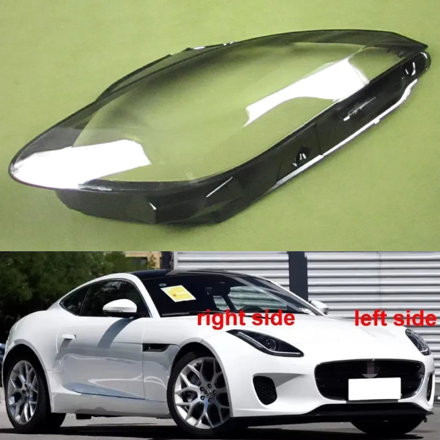 For Jaguar F-TYPE 2013-2020 Car Accessories Headlight Cover Transparent Shade Mask Headlamp Shell Lampshade Lens Plexiglass