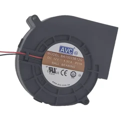 New AVC BA10033B12G 12V 4.5A 9733 High Speed Turbo Centrifugal BBQ Blower Fan