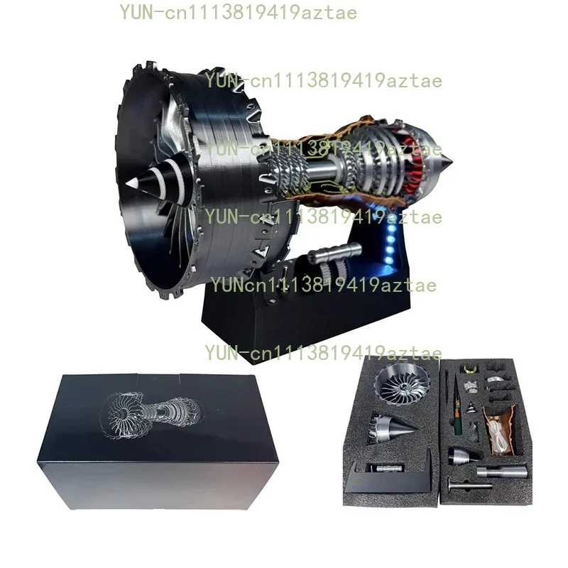 1:25 Scale A380/TR900 Turbofan Engine DIY Assembly Model Kit Aircraft Engine Display Ornament