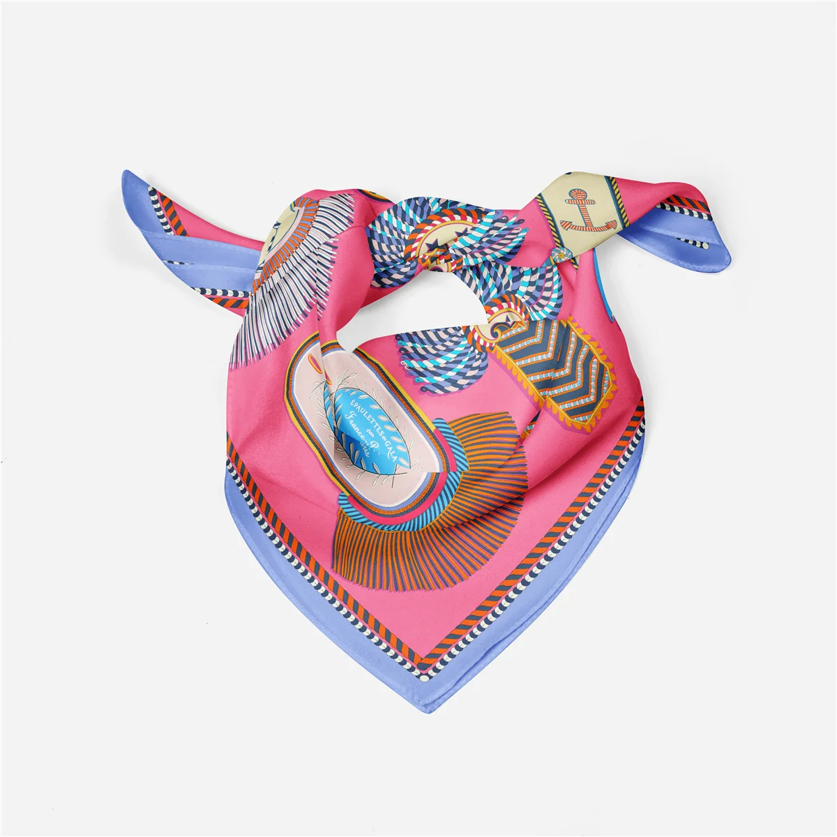 53cm Brand Design Square Scarf Woman New Fashion Twill Silk Scarf Luxury Bandana Headband Hijab Foulard Neckerchief