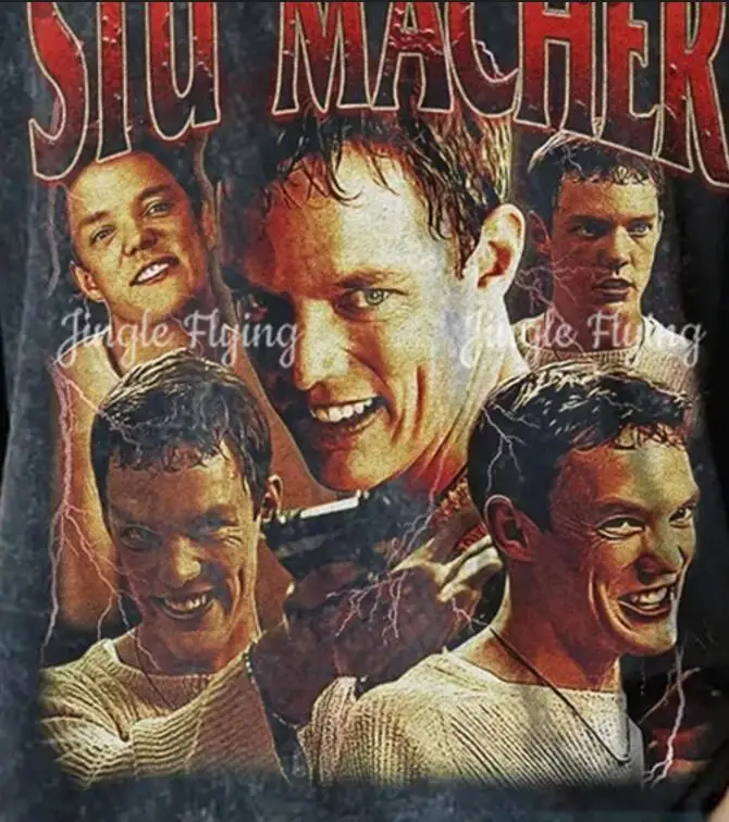 Vintage Wash Stu Macher Tee 90s Classic Graphic Matthew Lillard Retro Rap Shirt Scream Horror Movie T-Shirt