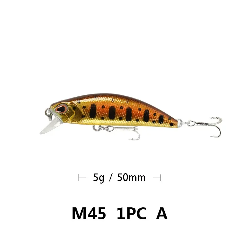 15 Pcs 5.5cm 5G Sink Minnow Bait Fishing Lure Beading Bass Bionic Plastic Hard Artificial Pesca Bait Perch Trout Wobbler