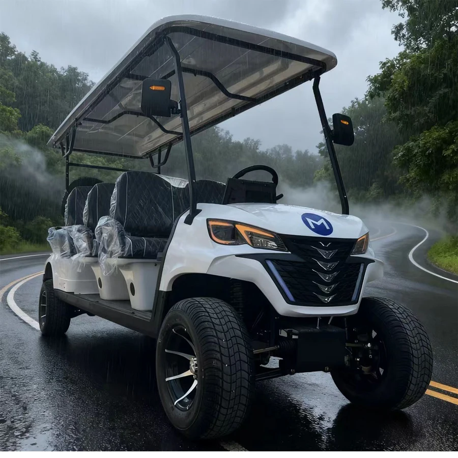 الصين MMC الموضة الكلاسيكية 2 4 6 8 مقاعد 48 فولت/60/72 فولت 4000 واط/5000/7500 واط سبائك الألومنيوم عربة جولف كهربائية