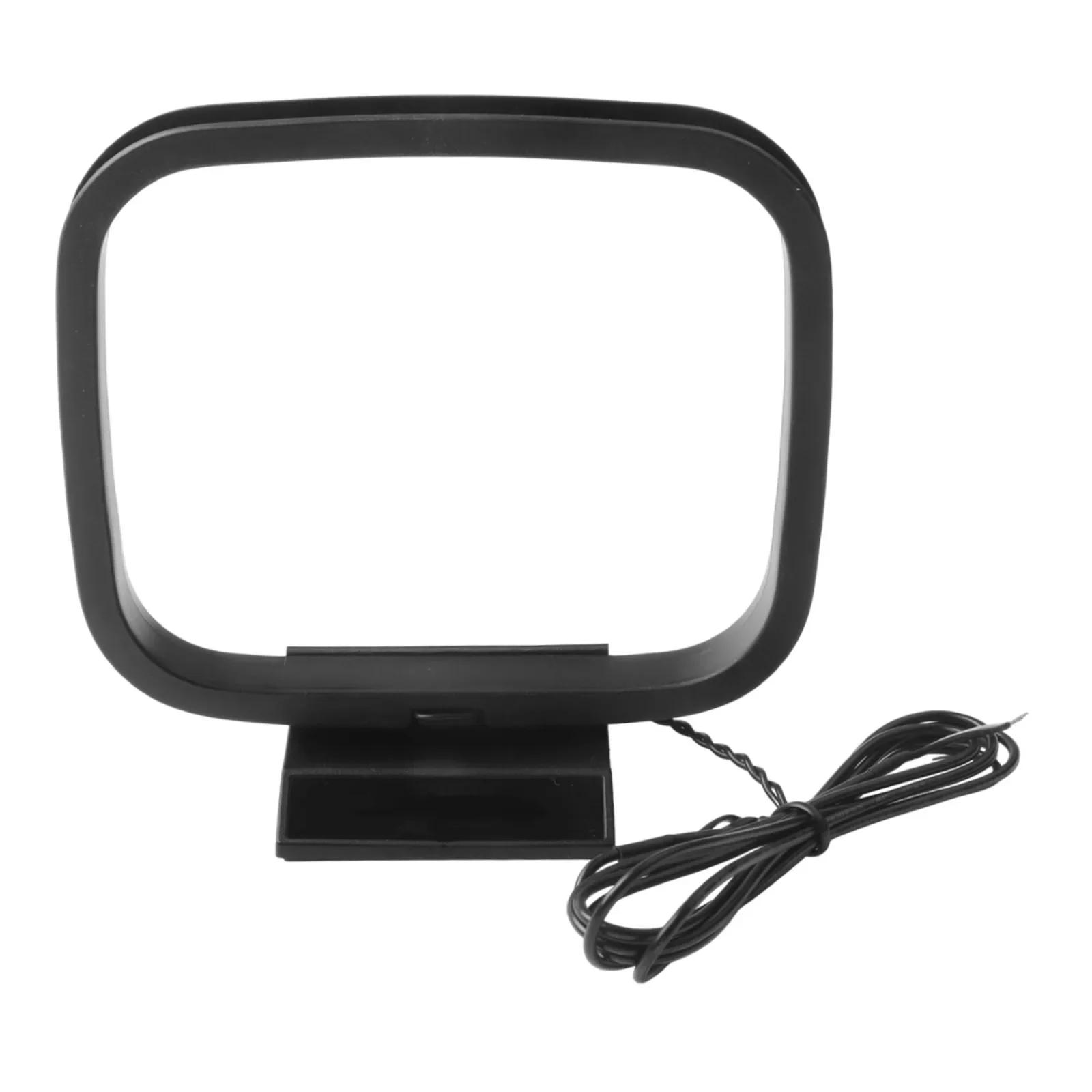 1pc AM FM Loop Antenna Aerial Connector For Stereo Audio Receiver Systems Indoor Be Conveniently Placed On Tabletops, In Various
