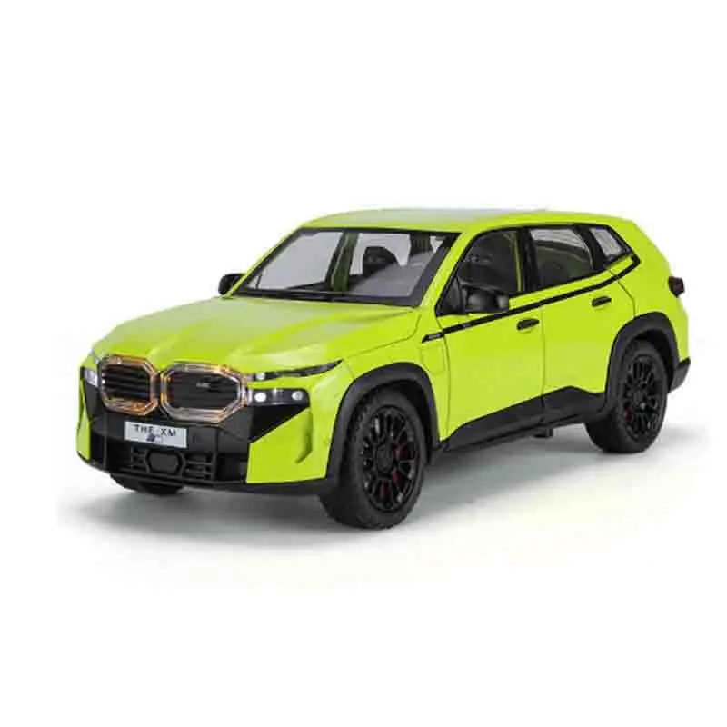 

1:24 Новая модель XM SUV из сплава, игрушечный автомобиль, литье под давлением металла, звуковой и световой автомобиль, игрушки для детей, подарки на автомобиль