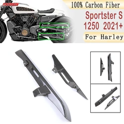 Per Harley Sportster S RH 1250 1250S 2021 2022 2023 kit di carenatura della copertura della protezione della catena parti moto 100% vera fibra di carbonio