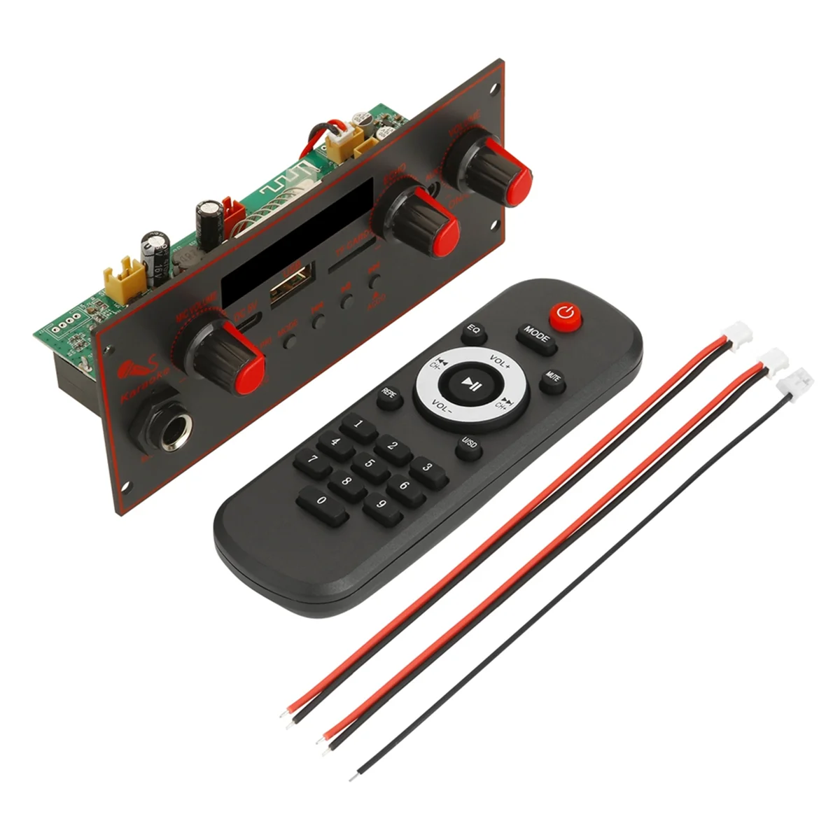 بلوتوث 5.0 MP3 فك مجلس 10 واط مكبر للصوت مشغل الصوت 5 فولت لتقوم بها بنفسك مشغل MP3 سيارة راديو FM وحدة TF USB Mic سجل