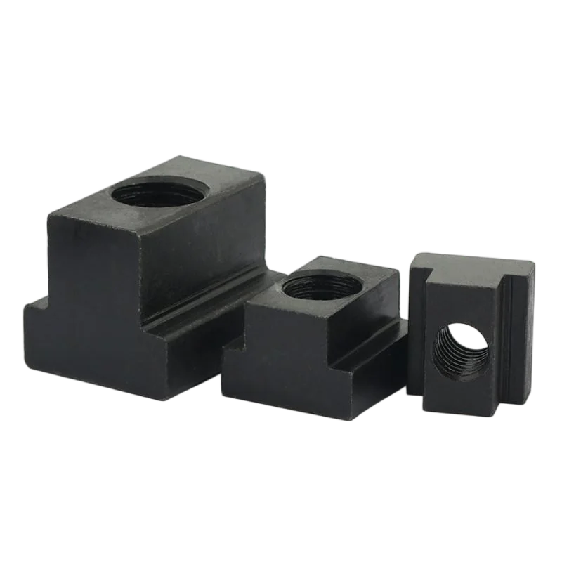 5Pcs M5 M6 M8 M10 M12 M14 DIN508 Black Oxide Finish Grade 8.8 Carbon Steel T-Slot Nut Tapped Through Slot T-nuts Furniture