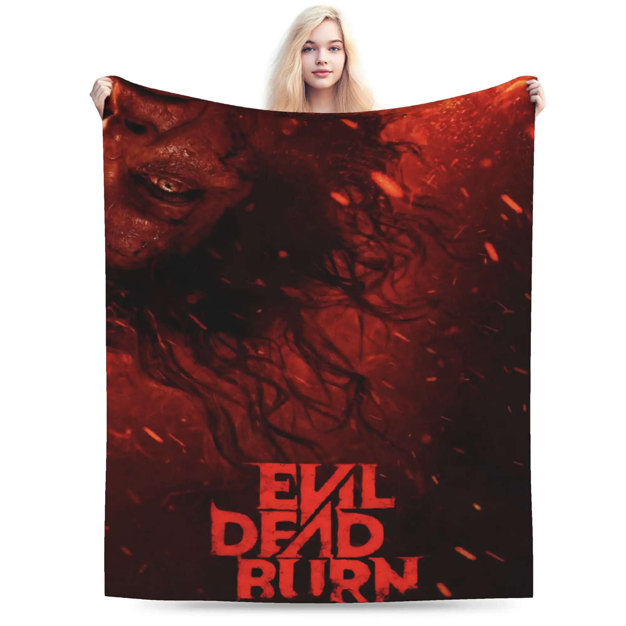 Evil Dead Burn Blanket Multi-size Cozy and Lightweight  Throw Blankets for Sofa Couch and Bed