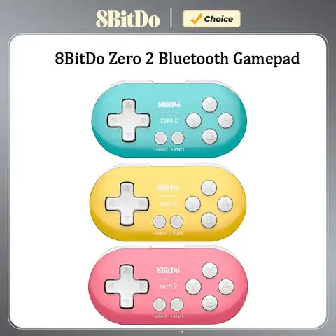 8BitDo Zero 2 Bluetooth Gamepad Mini Controller Compatible for Nintendo Switch PC Windows Android macOS