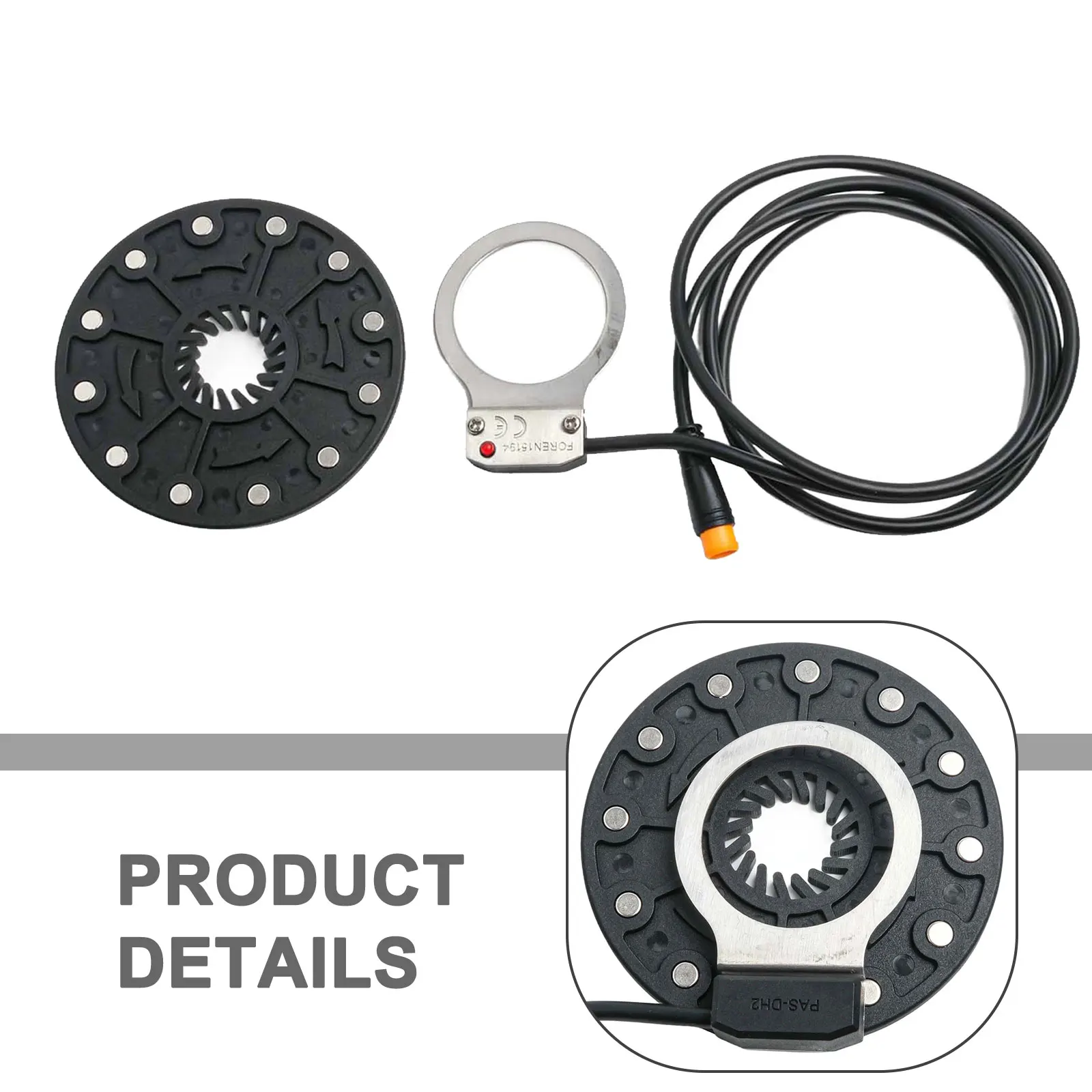 

For Electric Bicycles Waterproof Connector Electric Bicycle Sensor For Versatile Use Black Robust Waterproof Design