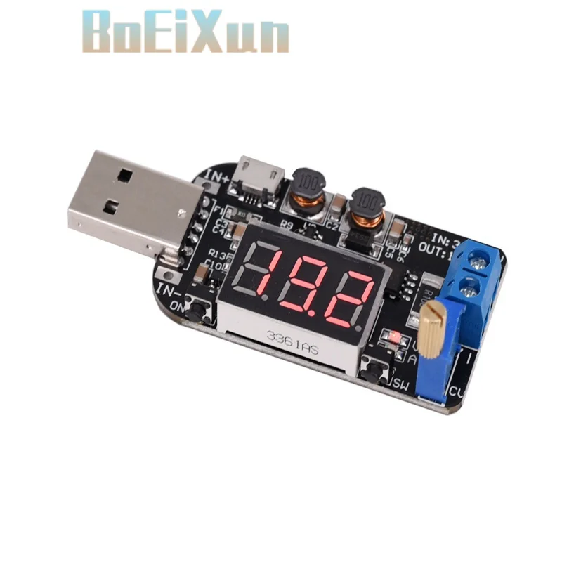 

With Current USB Micro USB 5V to 3.3V 9V 12V 18V 24V Adjustable Buck-Boost Power Supply Voltage Regulator Module LED Display