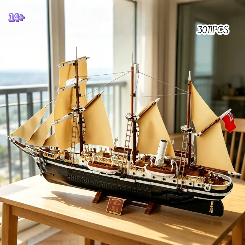 

Hot Sales 3011PCS Creative Toys Shackleton Ship 10335 Building Blocks Resistance Assembling Bricks For Holiday Birthday Gifts