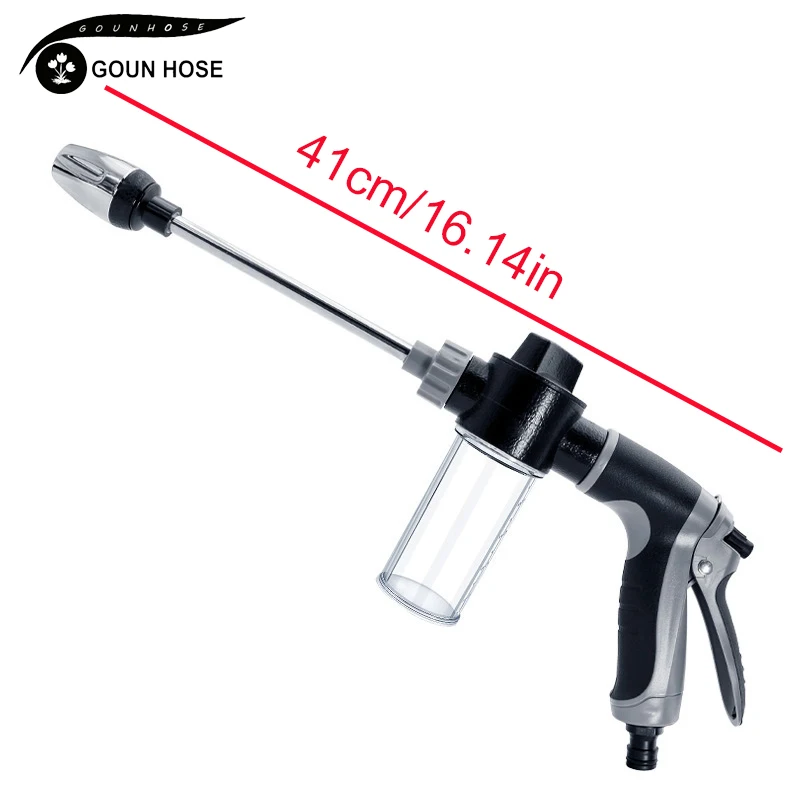 ارتفاع ضغط غسيل السيارات مدفع المياه أدوات غسيل السيارات المنزلية تمديد معدني قضيب المطاط طلاء اليد حديقة الري #2