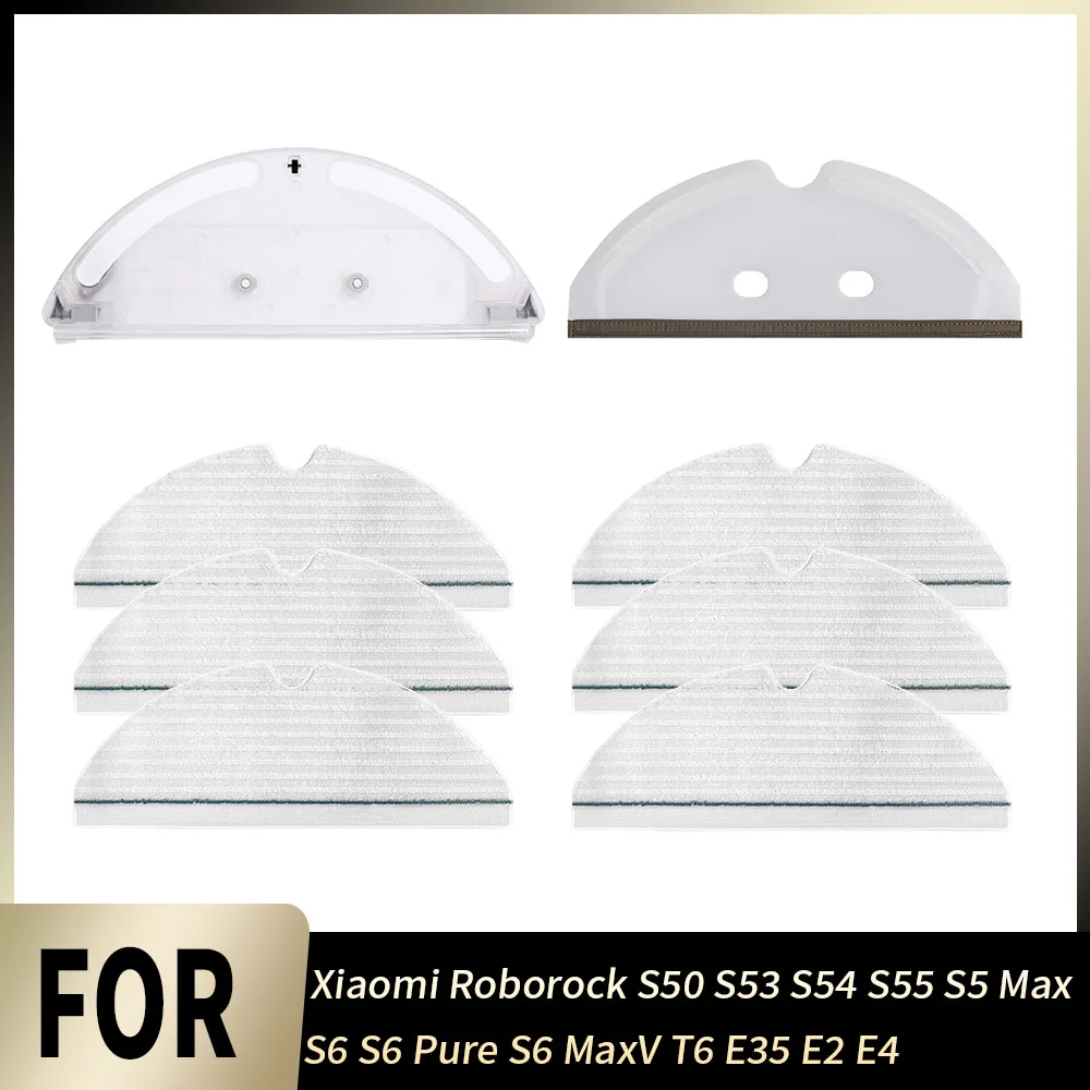 Replacement Water Tank Mop Rack For Xiaomi For Roborock S50 S53 S54 S55 S5 Max S6 Pure S6 MaxV T6 E35 E2 E4 Disposable Mop