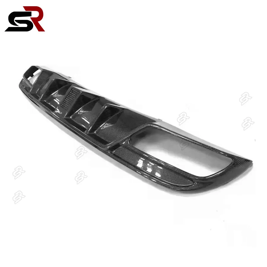 For Mercedes-Benz W205C43 C63 W205 C200 C220 C260 C-Class Carbon Fiber FD Style Rear Diffuser Rear Under Spoiler Body kit