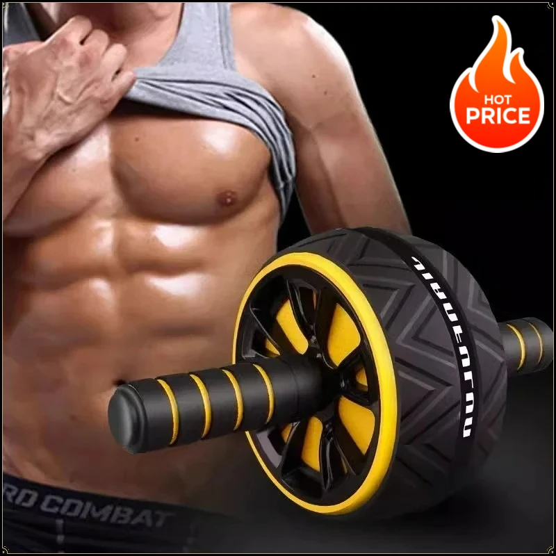 Roda de Abdômen Antiderrapante para Treino Abdominal, Equipamento de Fitness para Treino de Core em Casa para Homens e Mulheres