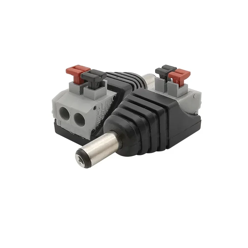 DC Male Female 5.5*2.1mm DC Power Jack Adapter Plug Connector For 3528 5050 5730 LED Strip CCTV
