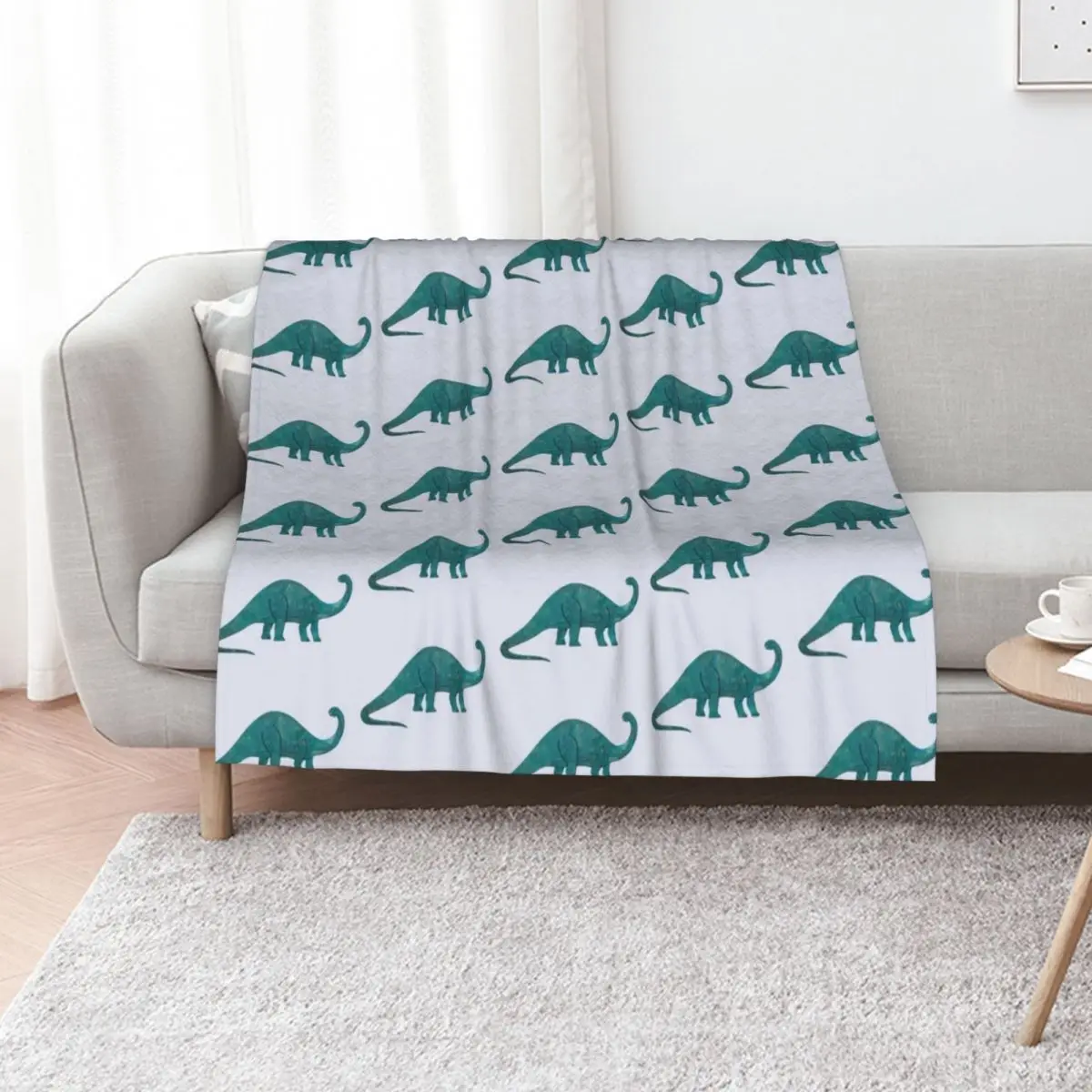 

Dinosaur Brontosaurus 61419 Throw Blanket Retros Luxury Brand Summer manga Blankets