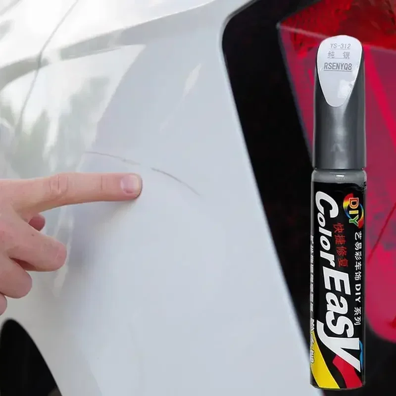 Car Paint Scratches Repair Pen Brush Waterproof Paint Marker Pen Car Tyre Tread Care Automotive Maintain Black White Red Silver image 4
